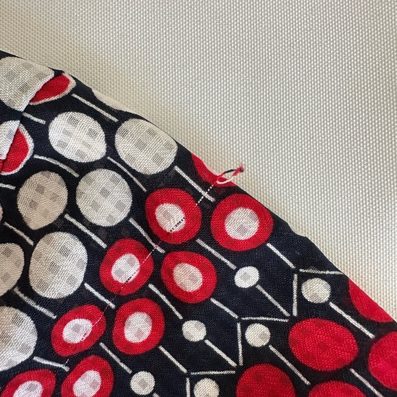 Tommy Hilfiger Black and White Relaxed Blouse with Mandarin Collar (749) - Picture 8 of 14